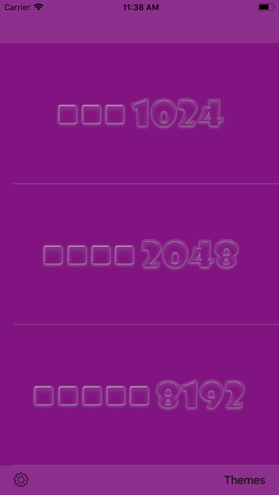2048 All app screenshot