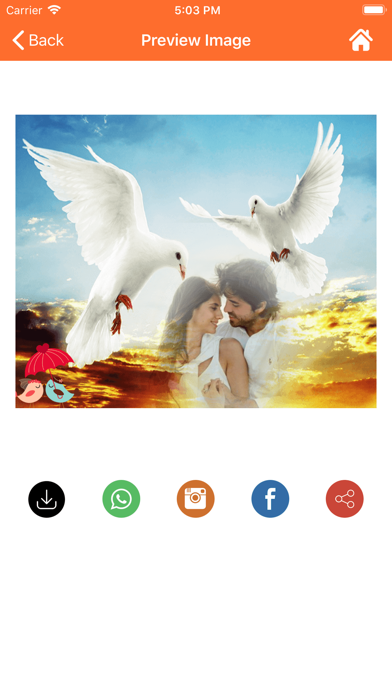 Bird Photo Frames iPhone screenshot 5 - Photo & Video app