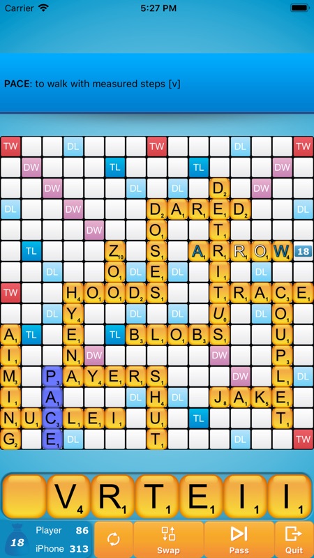 Classic Words (solo word game) screenshot 2