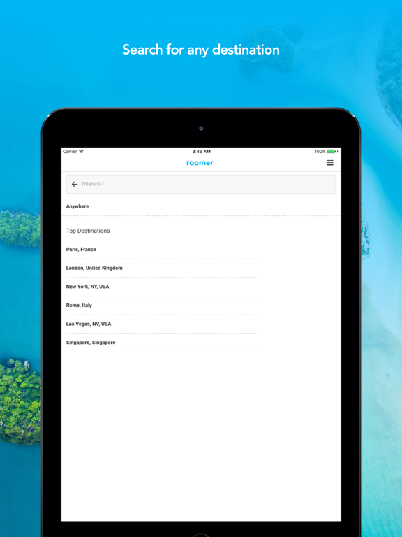 roomer travel screenshot