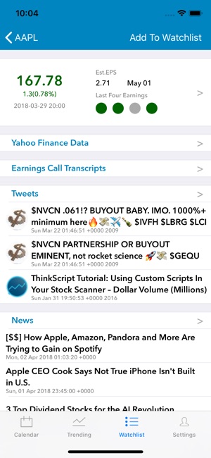 EarningShark-Earnings Calendar(圖2)-速報App