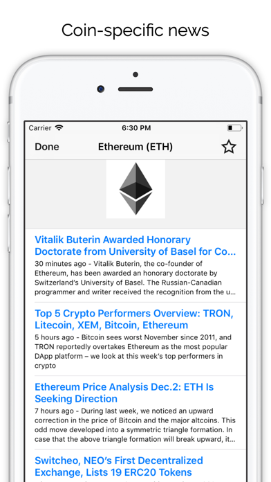 Screenshot #3 pour Coins: Cryptocurrency Tracker
