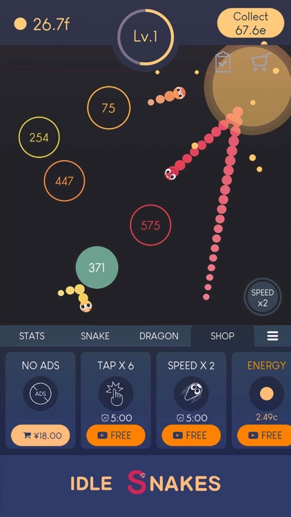 Idle Snakes-Control Balls screenshot-0