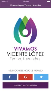 Vicente López Turnos Licencias screenshot #1 for iPhone