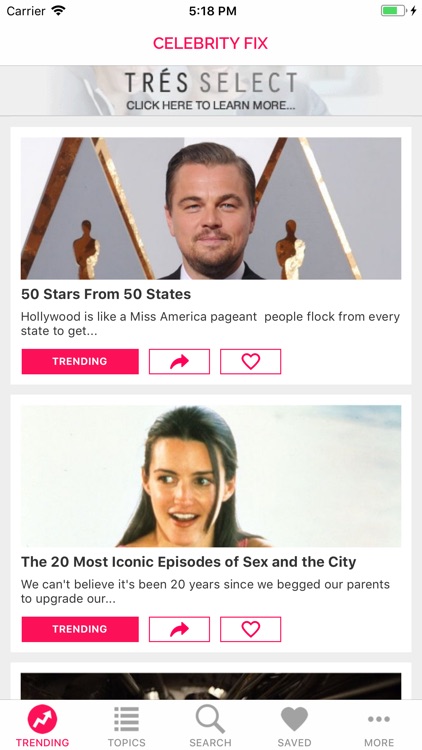 Celebrity Fix