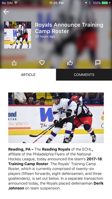 Reading Royals Hockey screenshot 3