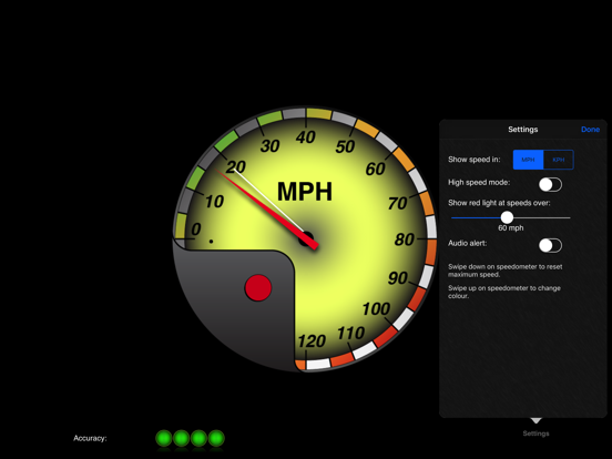 Screenshot #5 pour MPH/KPH Speedometer