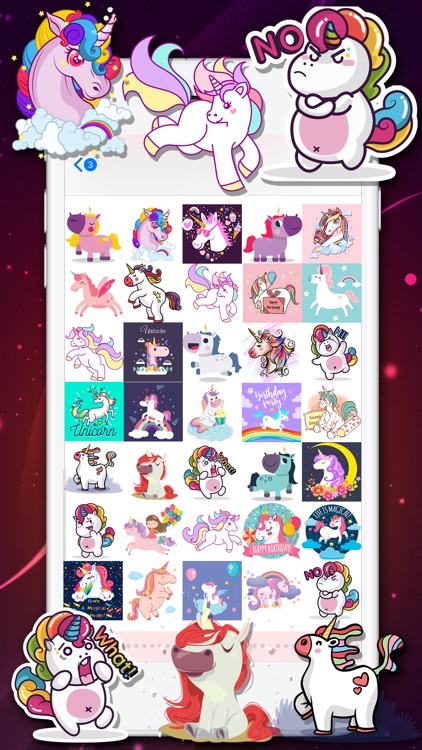 Lovely Unicorn Stickers