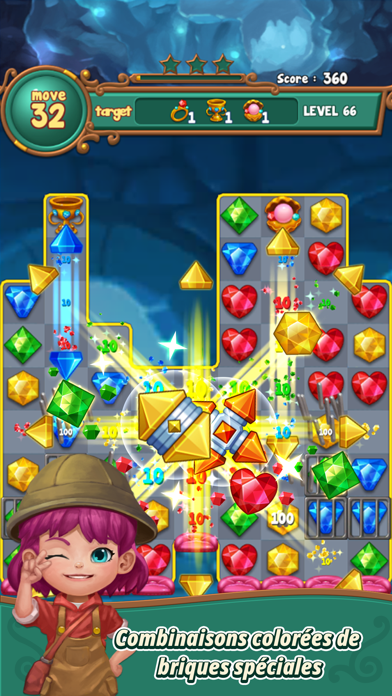 Screenshot #2 pour Jewels fantasy : match3 puzzle