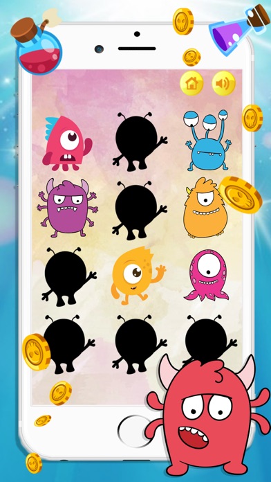 Cute Monster Find The Pairs screenshot 2