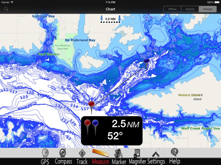 Sakakawea lake GPS Charts Pro screenshot-3