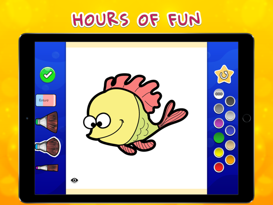 Coloring Your Ocean iPad screenshot 4 - Games app