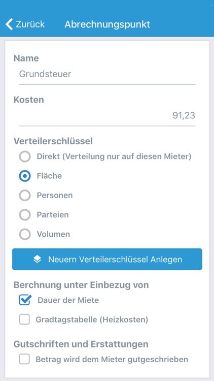 Nebenkosten App