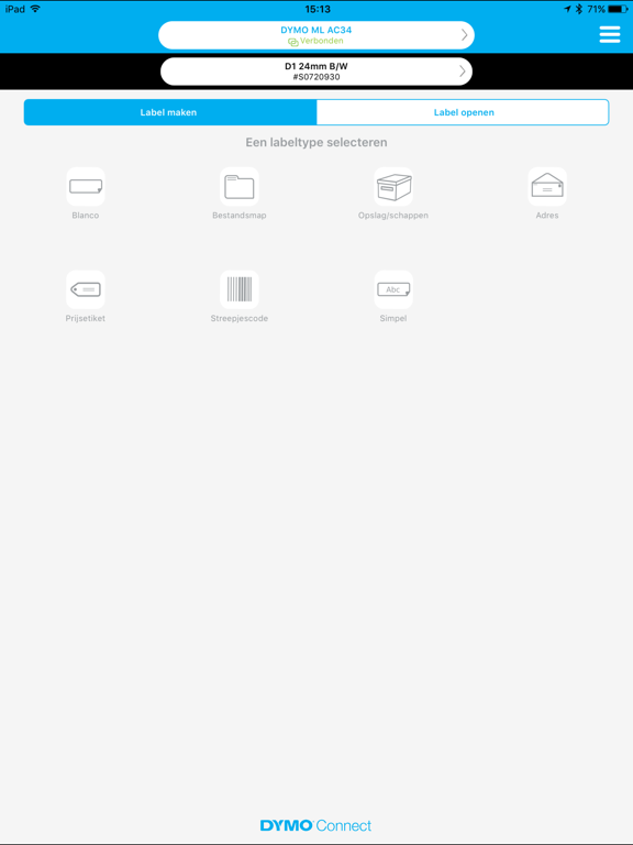 DYMO Connect App voor iPhone, iPad en iPod touch AppWereld