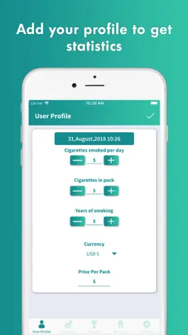 Game screenshot Stop Smoking Tracker apk