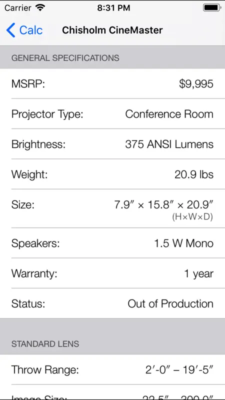 ProjectorPro screenshot 2 of 3