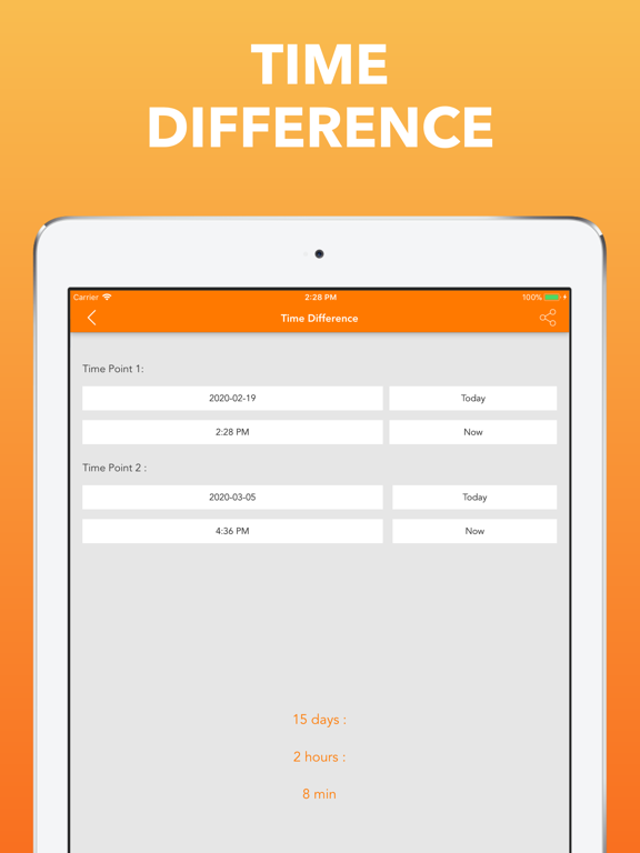 Screenshot #1 for Time + Date Calculator