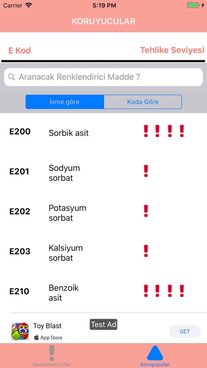 Gıda E Kodları