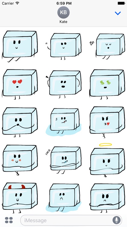 Ice Cubes Stickers