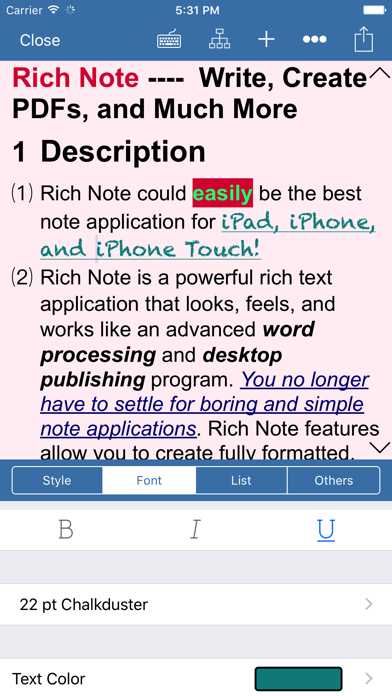 How to cancel & delete Rich Note & PDF Maker from iphone & ipad 1