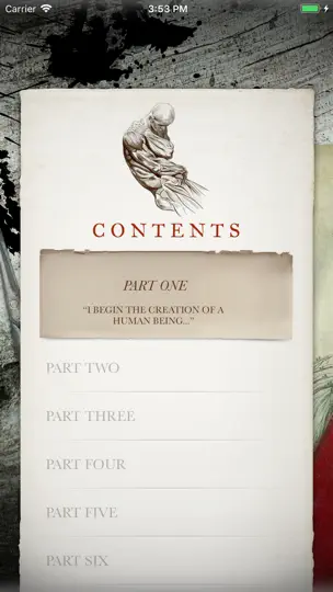 Frankenstein: Interactive iPhone Screenshot 2