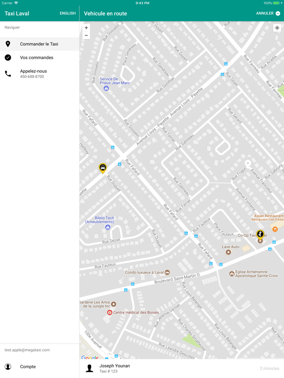 Screenshot #6 pour Taxi Coop Laval