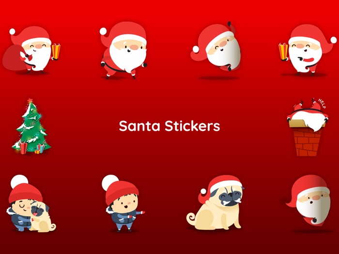100 Merry Christmas Stickers