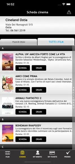 Game screenshot Webtic Cineland Ostia Cinema apk