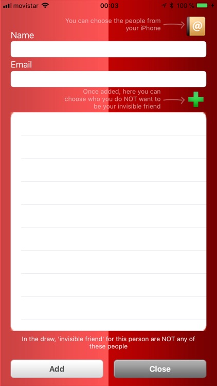 Invisible friend App