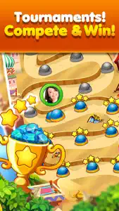 Gem Drop: Match-3 Puzzle Mania screenshot #2 for iPhone