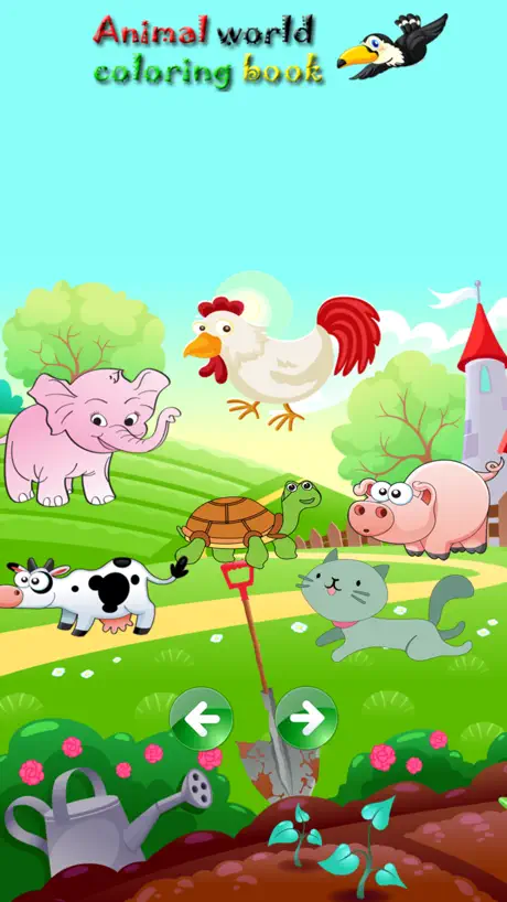 libro para colorear animales para Aprender
