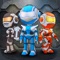 Robot Bros Deluxe is a completely, redesigned, enhanced version of Robot Bros, which was selected as Apple's "New and Noteworthy Games"