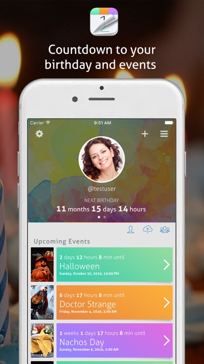 Countdown+ Calendar (Lite) screenshot-0