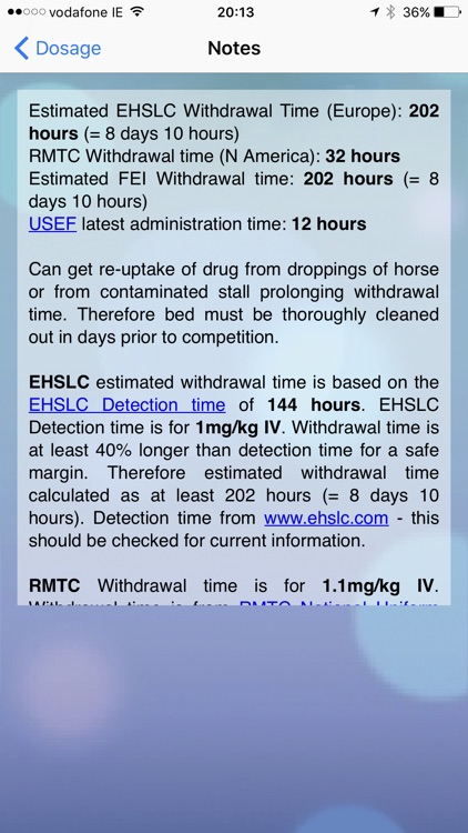 EVA Equine Drugs