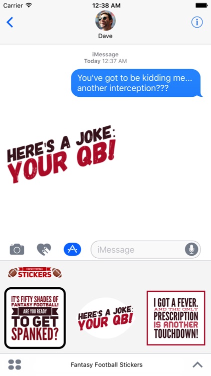 Fantasy Football Stickers for iMessage