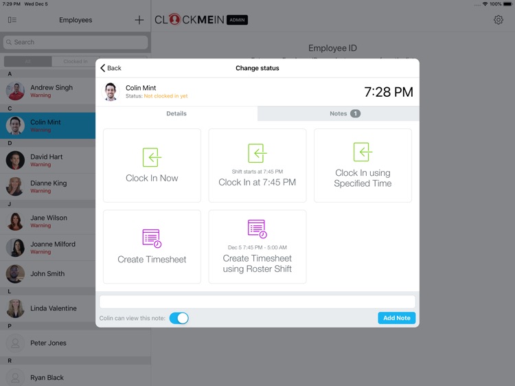 Clock Me In Time & Attendance screenshot-3