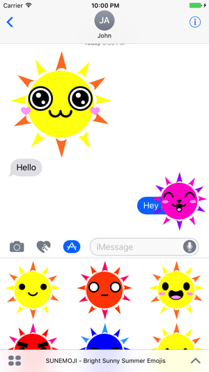 SUNEMOJI - Bright Sunny Summer Emojis(圖1)-速報App