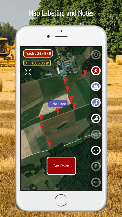 Planimeter - Field Area Measure on Map and by GPS Tracking Screenshot 2