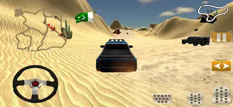 Jeep Rally In Desert