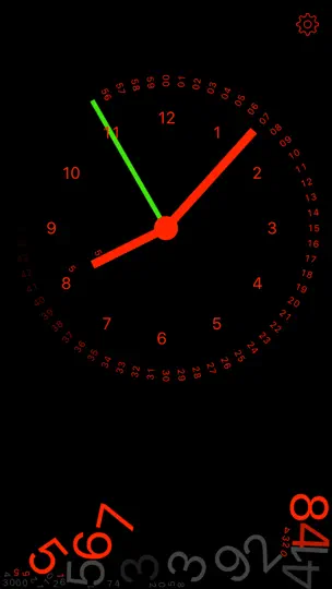 Capture d'écran de Gravity Clock sur iPhone 5