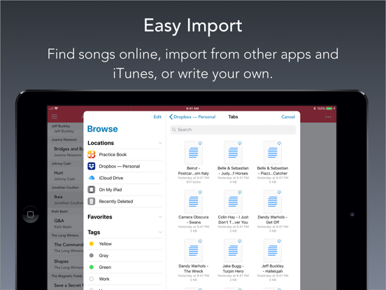 Screenshot #5 pour Practice Book: Tabs and Chords