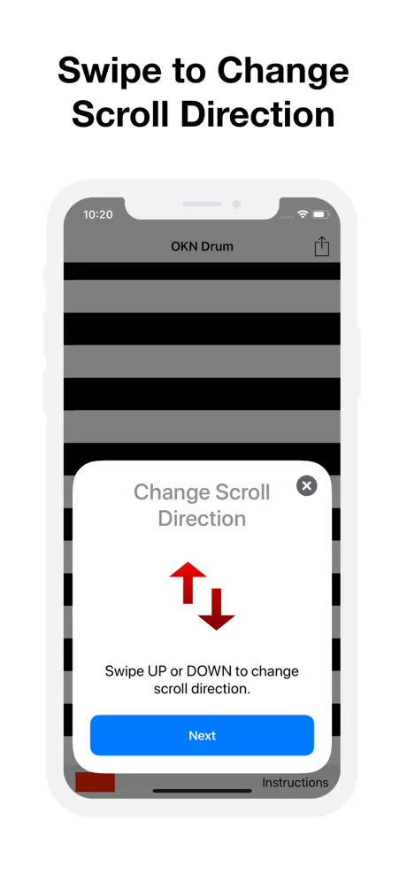 OKNDrum: Optokinetic Drum
