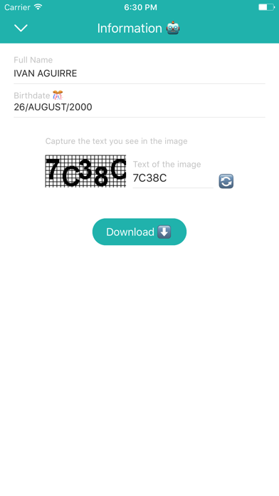 CurpBot - Download your CURP Screenshot