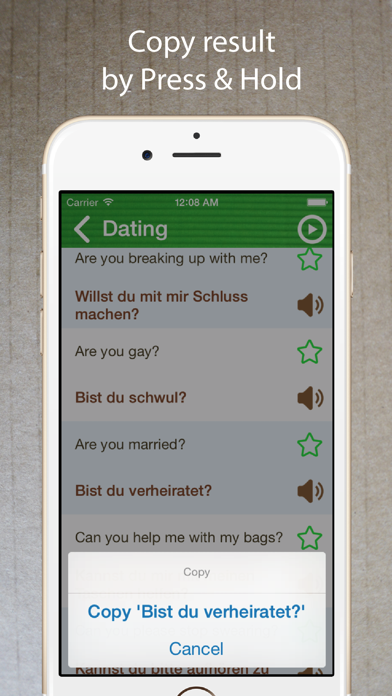 Screenshot #3 pour Learn German Phrasebook Lite +