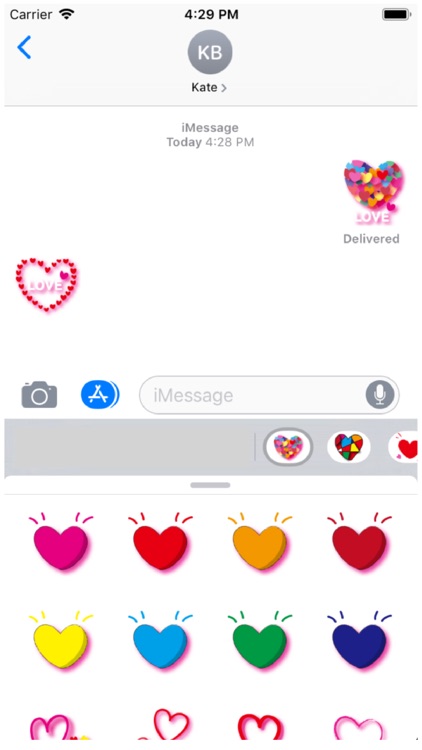 Hearts 2 Stickers