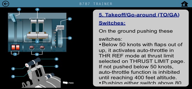 B787 Cockpit Pilot Trainer