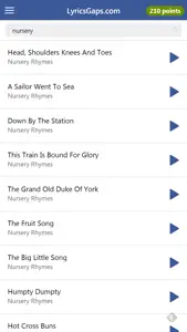 LyricsGaps screenshot #1 for iPhone