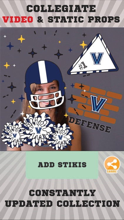 Villanova Wildcats Animated Selfie Stickers