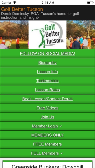 Golf Better Tucson screenshot 2