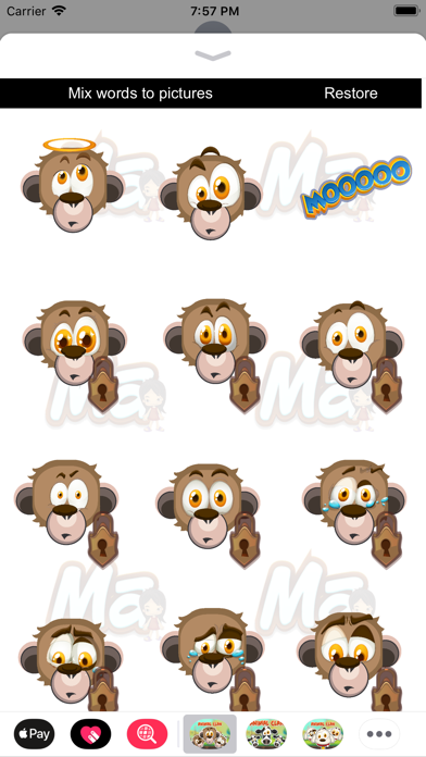 Animal Clan Monkey Stickers Screenshot 2